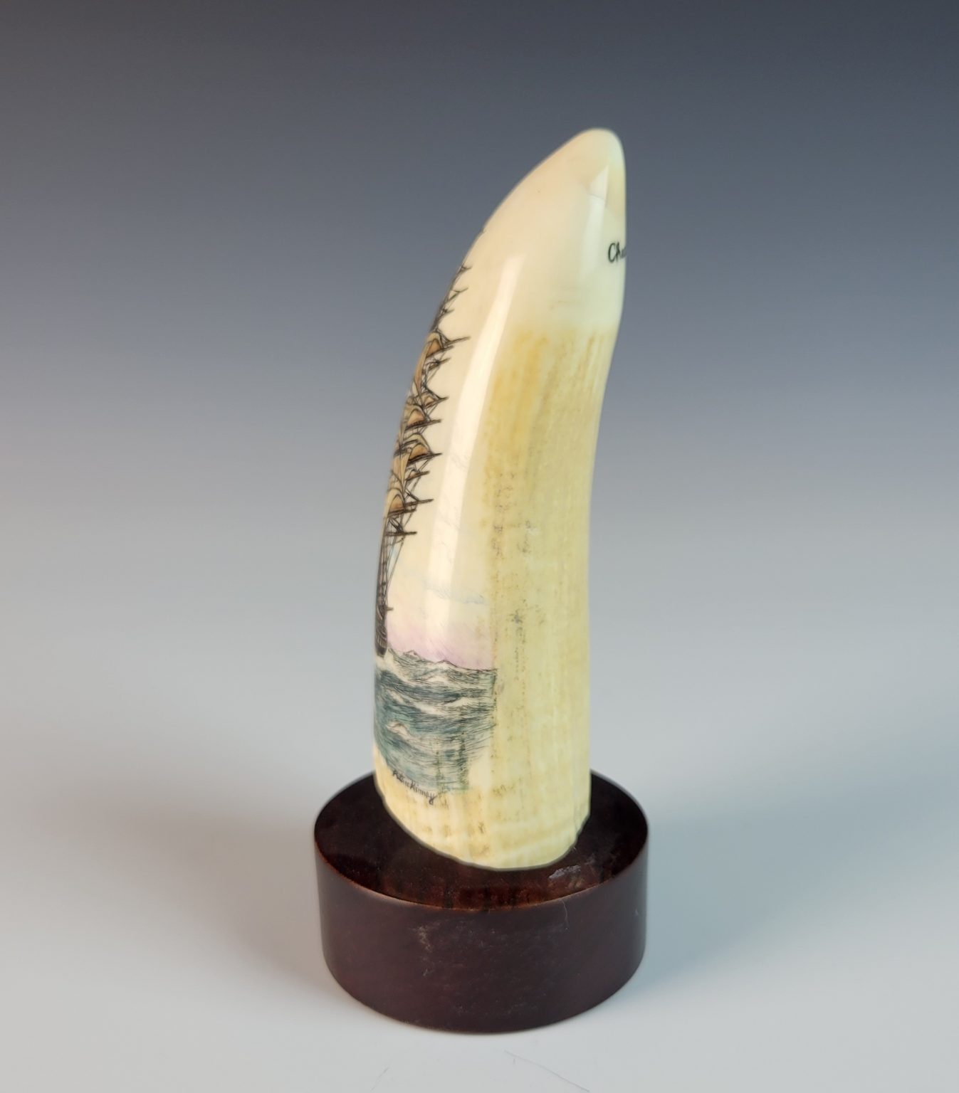 Peter Morgan Inuit Charles W. Morgan Ship Scrimshaw by Peter Kinney - Northwest American ...