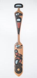 Wolf and Raven Paddle by David Louis - Northwest American Native Arts ...
