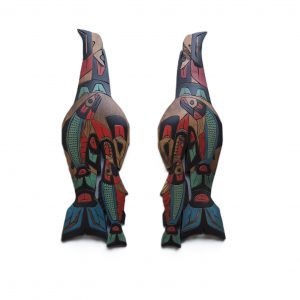 Eagle, Killerwhale & Salmon by Herman Peter