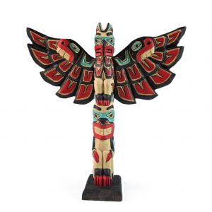 Eagle & Bear Totem Pole by Myron Barnes