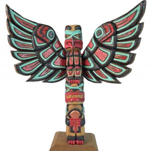Eagle & Bear Holding Copper by Myron Barnes